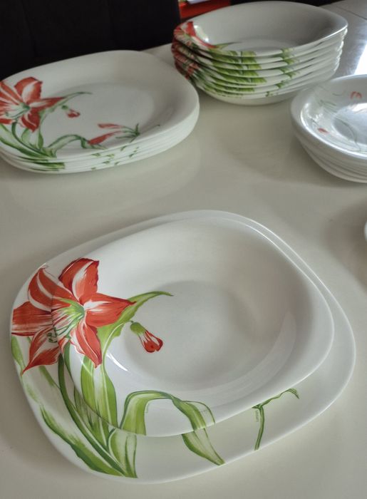 Zestaw obiadowy Luminark Carnie Iris 6 osób 24 elementow