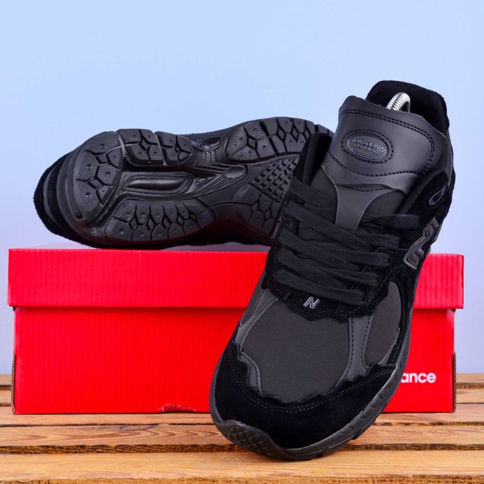 (1970) Кросівки New Balance 2002R повністю чорні (37-46) NB нб