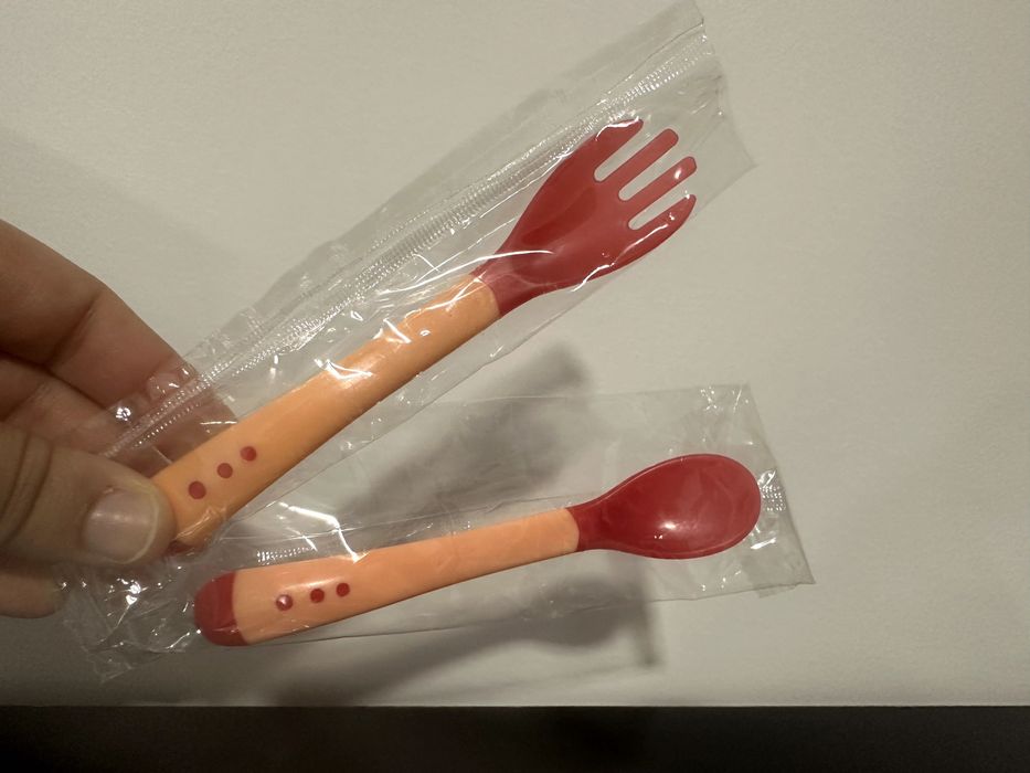 Colher + Garfo Termosensíveis para Bebé