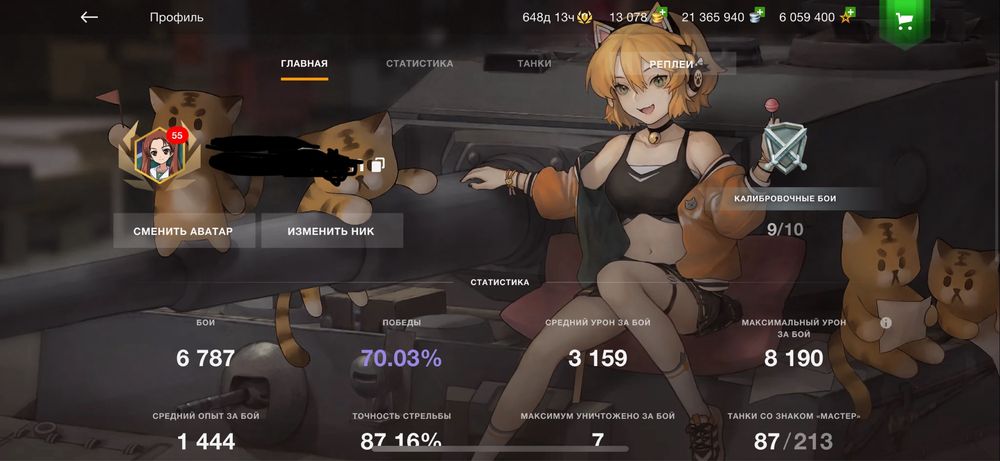 Full WoT Blitz account