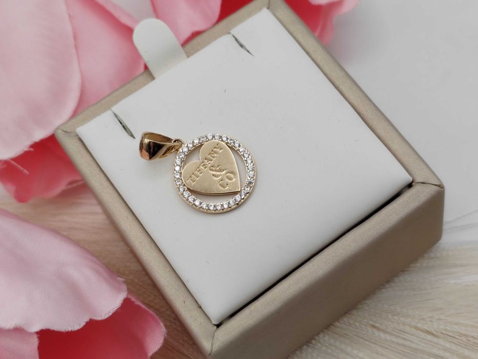 NOWA Złota Zawieszka Tiffany Serce / Złoto 585