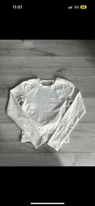 Bluzka Zara crop top wycięte plecy L
