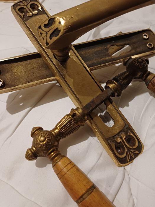 Klamka mosiężna prl