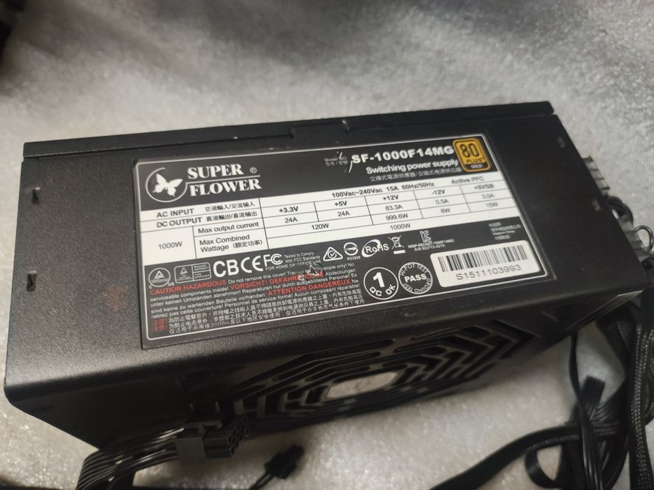 Блок живлення Super Flower SF-1000F14MG 1000W 80Plus GOLD 2*8PIN GPU