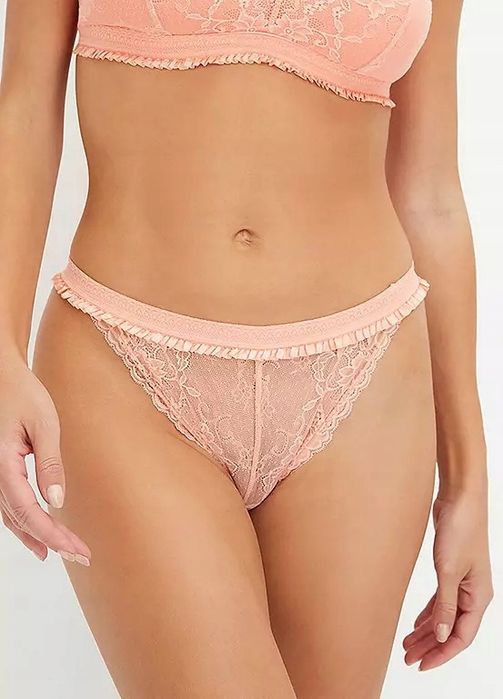 B.P.C. majtki figi tanga koronkowe pomarańczowe ^48/50