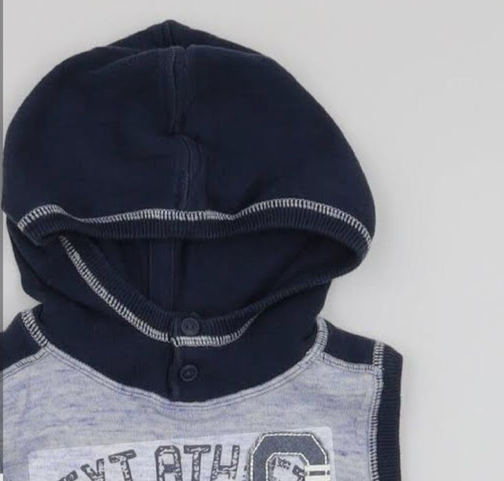 Детский синий пуловер NEXT с высоким воротником