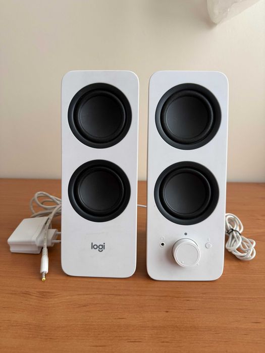 Głośniki Stereo 2.0 Logitech Z207 Białe Bluetooth do komputera i nie tylko stan BDB Sanok