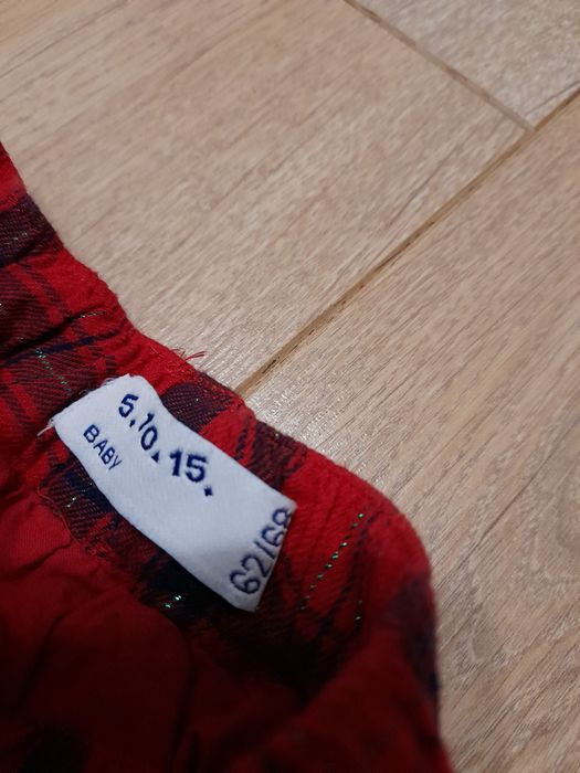 Spódniczka świąteczna w kratkę, 5.10.15, rozmiar 62/68