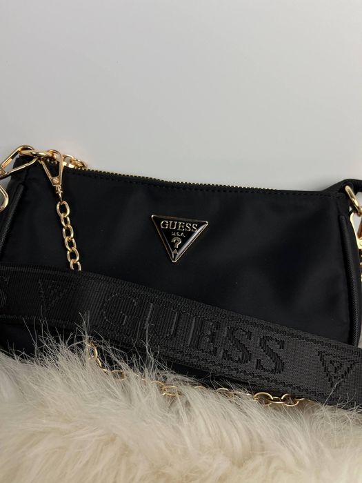 Torebka czarno-zlota marki Guess