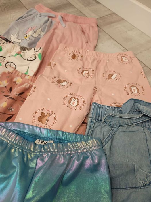 zestaw/komplet spodni dla dziewczynki 134