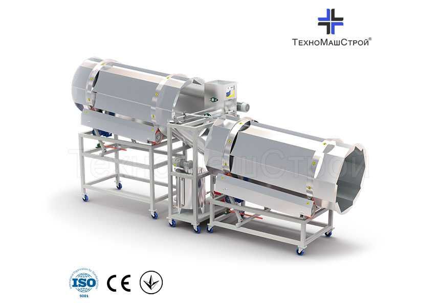 Комплекс дражування та внесення добавок "ДПП" Дражеровочний барабан.