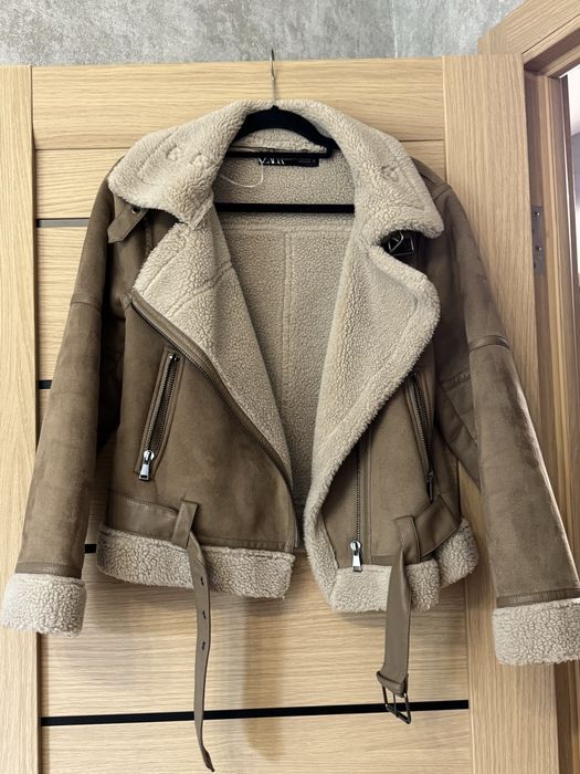 Куртка Zara замш