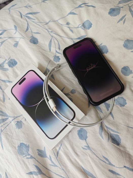 iPhone 14 Pro 256GB | Kompletny Zestaw | Stan Idealny | Etui | Szkło