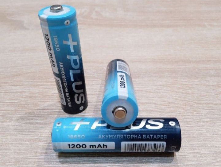 Аккумулятор 18650 +PLUS 1200mAh.Универсальный.