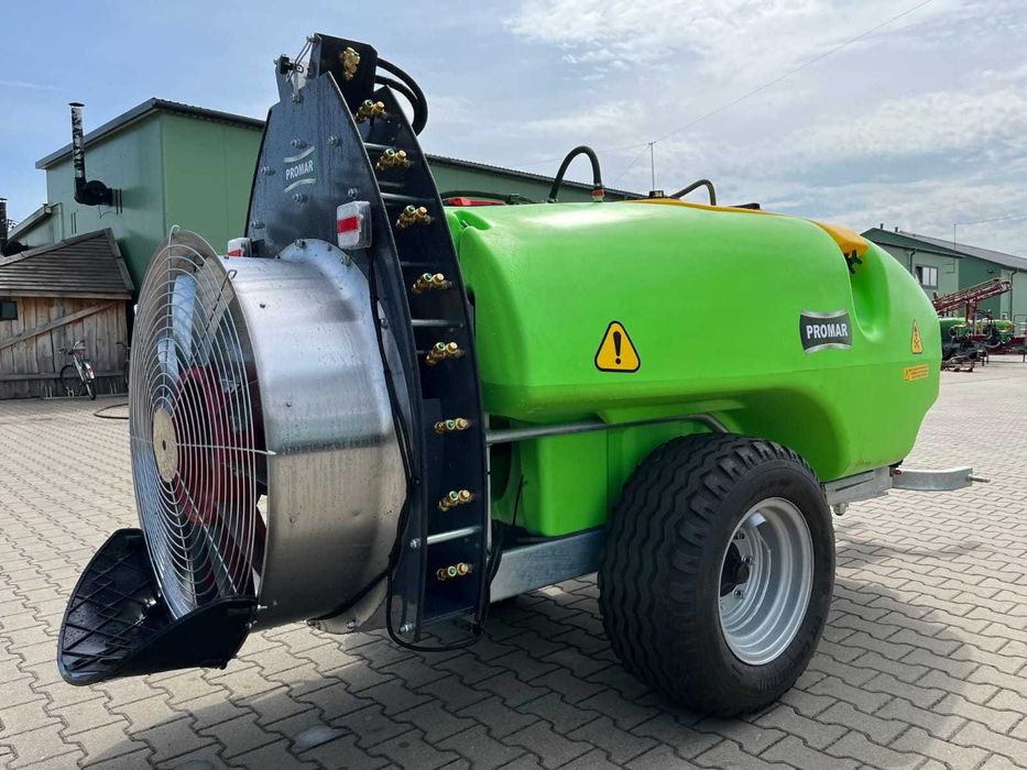 Opryskiwacz sadowniczy ciągany PROMAR 1000l 1500l Przystawka Łezka 90