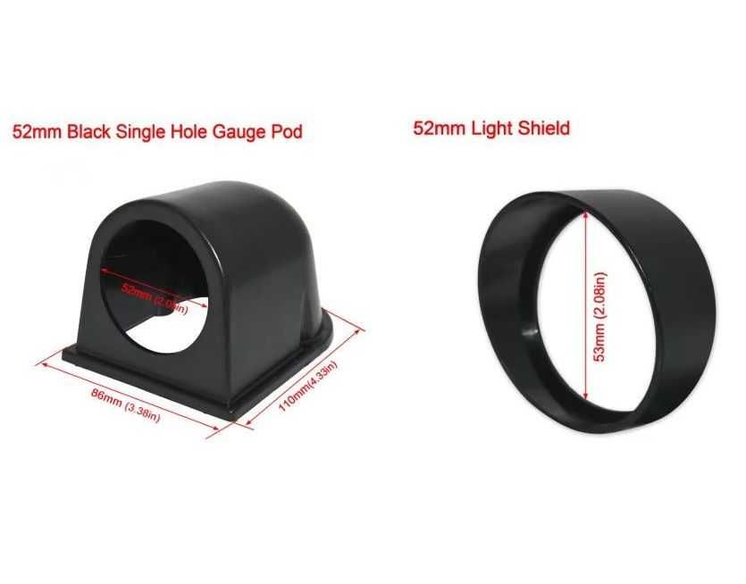 Suporte Universal para Medidor Carro 52mm (2'') + Pala