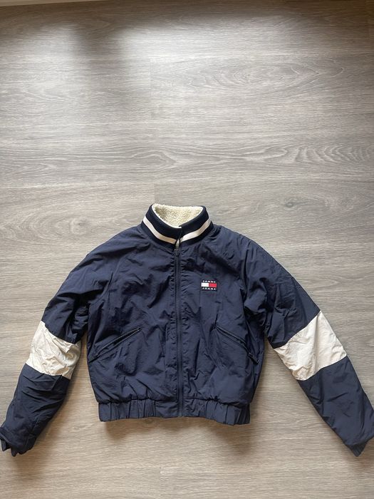 Casaco Tommy Jeans Reversível Bege/Azul