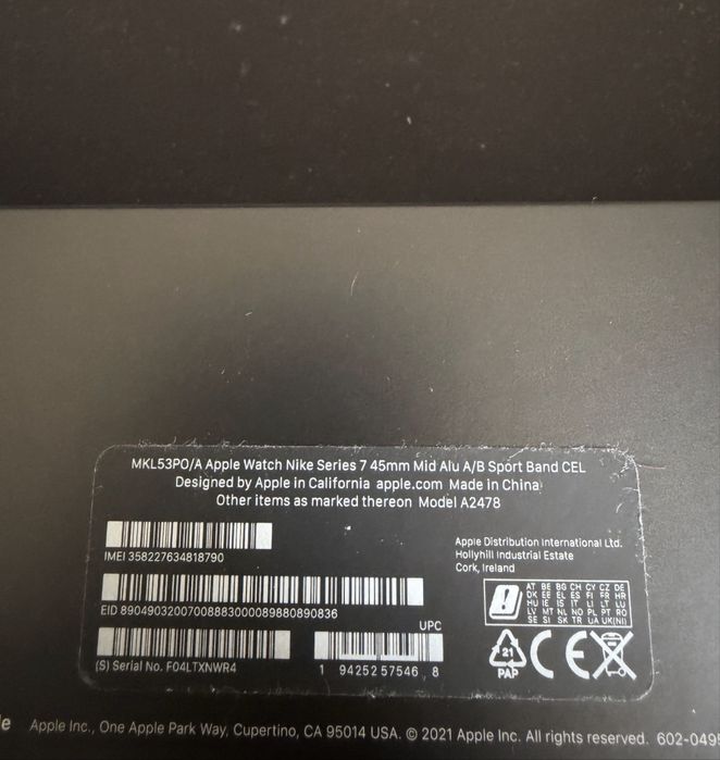 Apple Watch Series 7 Nike 45mm