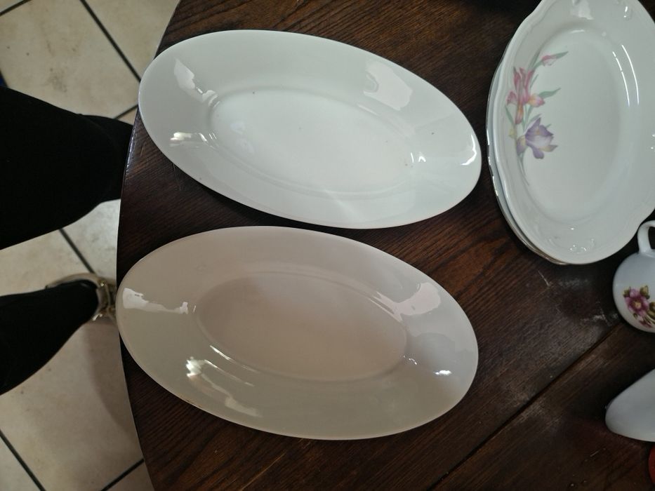 Półmiski białe Karolina 2 sztuki