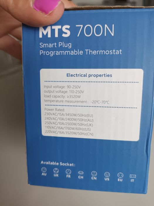 Inteligentne Gniazdko z Termostatem MTS 700N – NOWE – Smart Home