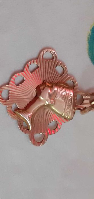 Nefretete złota zawieszka 585