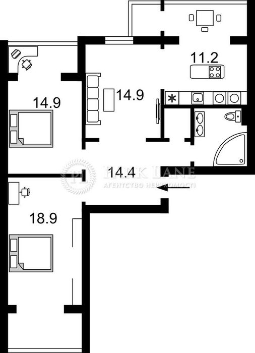 Продаж 3-к Урлівська, 5 , Позняки, Осокорки