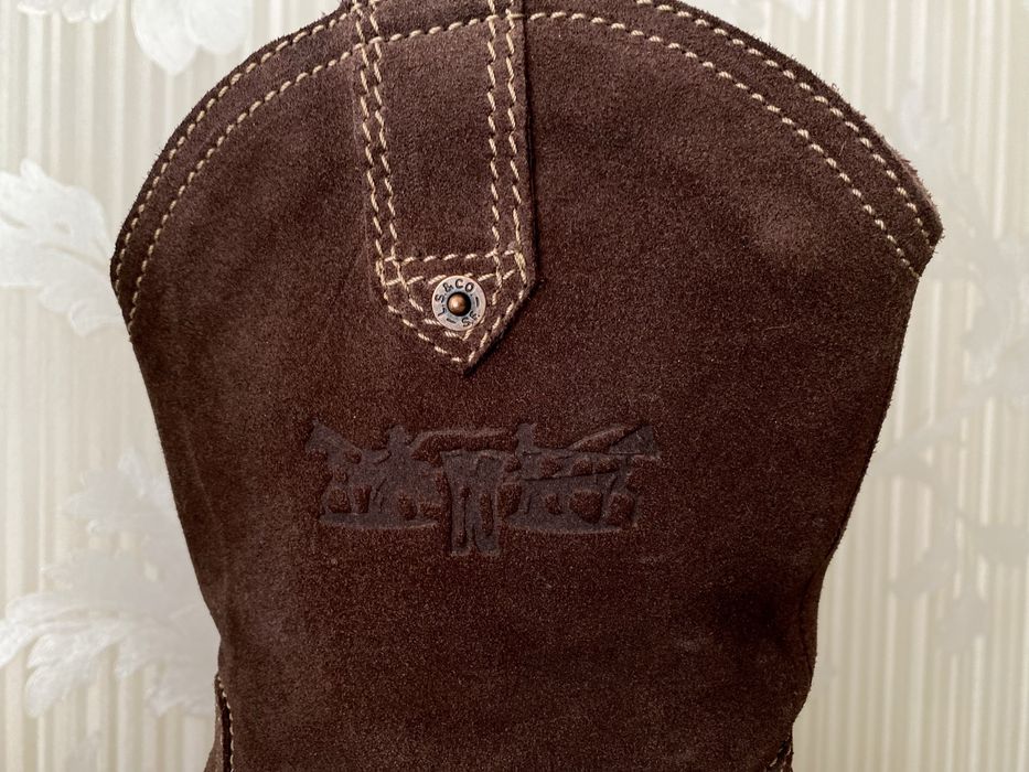 Ковбойські чоботи Levi’s, натуральна замша, 38