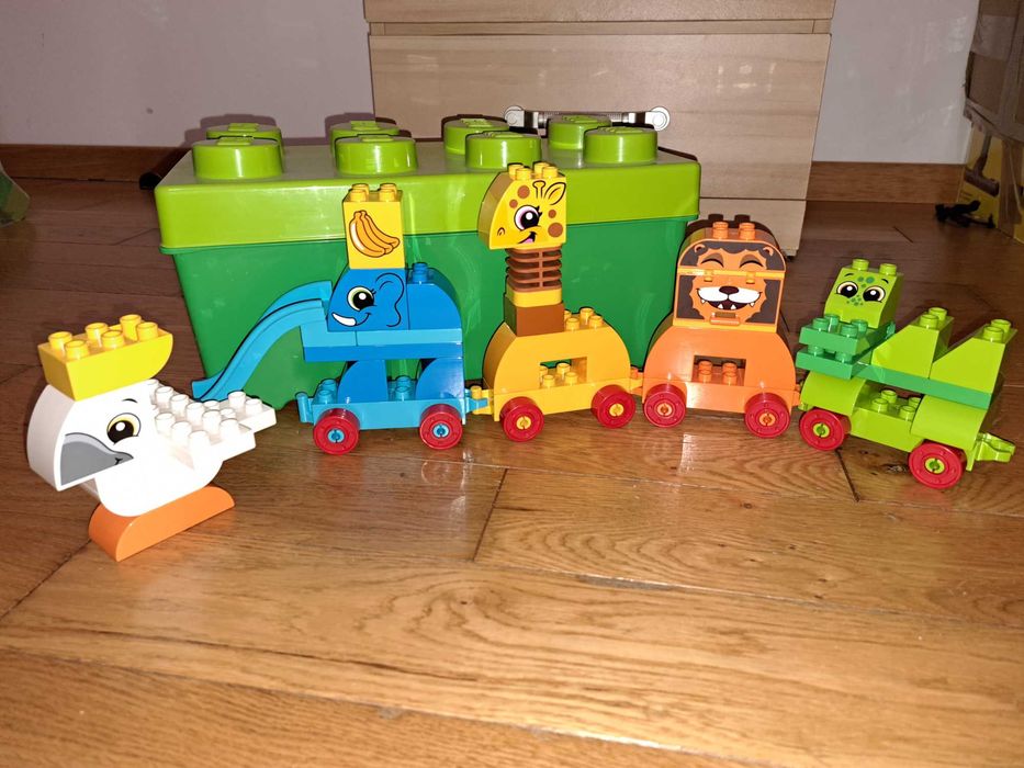 Lego duplo pociag zwierząt