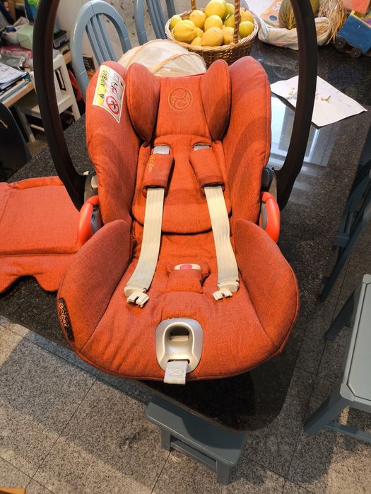Cybex Cloud Z i-Size (Ovo/Babycoque) + Base Z Isofix Rotativa — Autumn Gold