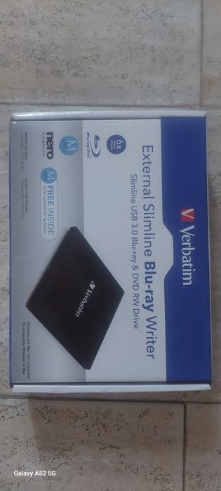 Verbatim External Slimline Blu Ray Writer