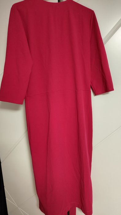 amarantowa sukienka ferrera plus size rozmiar 46