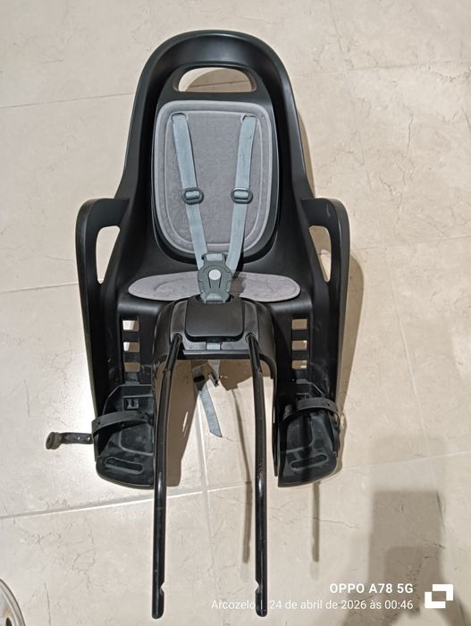 Cadeira de Bicicleta Bebé Gruvi Fixação no Porta-bagagens