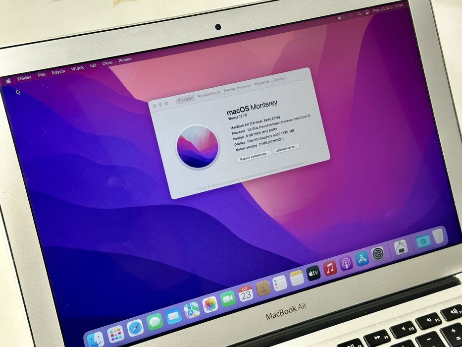 MacBook Air 13” Early 2015 | i5 1.6 GHz | 8GB RAM | SSD | Monterey