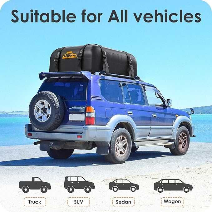 Składany bagażnik dachowy, 15 Cubic/425 l