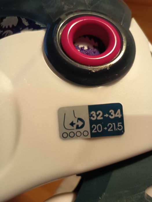 Patins de Criança Cinza-claro 32-34 + Proteções