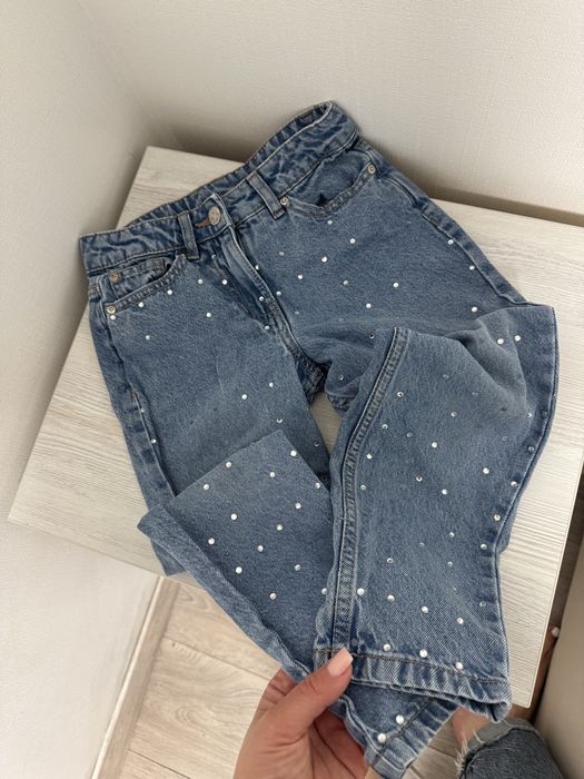 Джинси некст NEXT на дівчинку 5 років з камінцями стразами