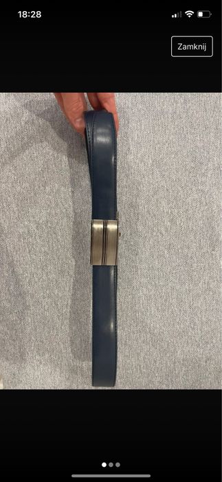 Skórzany pasek meski garniturowy