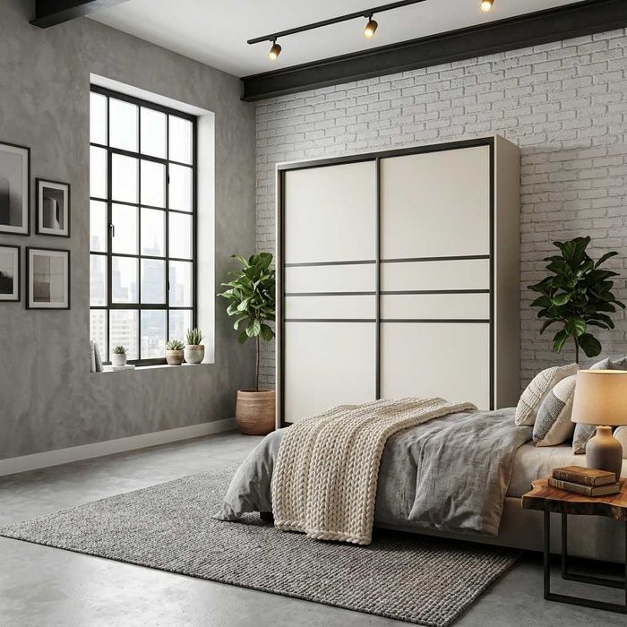 Шкаф-купе 1500×600×2400 Кашемир – современная элегантность и уют