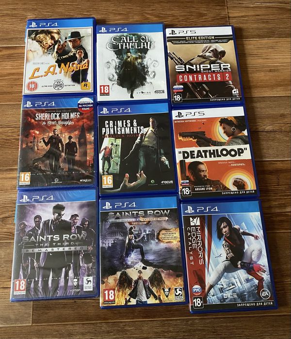 Sony PS4/PS5: Орден 1886, Bioshock, Nightmares,LA Noire,Призрак Цусимы