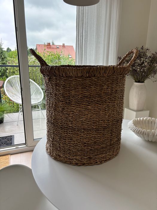 Duży kosz z trawy morskiej Zara Home