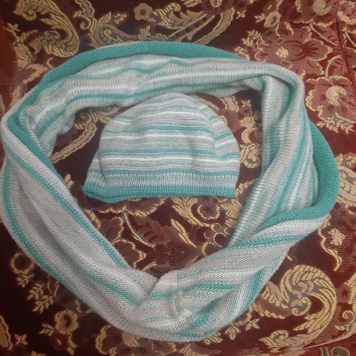 Набор комплект берет шарф хомут