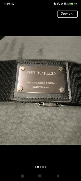 Pasek z szerokiej gumy Philipp Plein