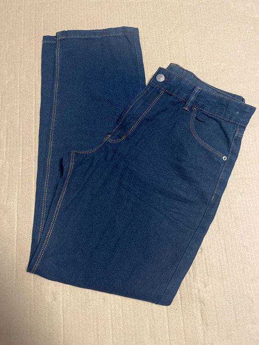 Джинси для хлопчика 13–14 років (158–164 см) темно-сині, класичні