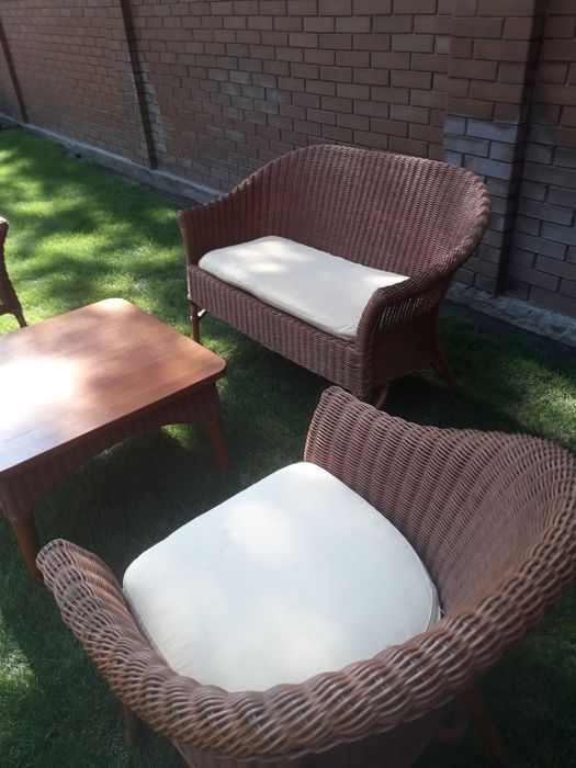 Комплект Италия ротанг натуральный