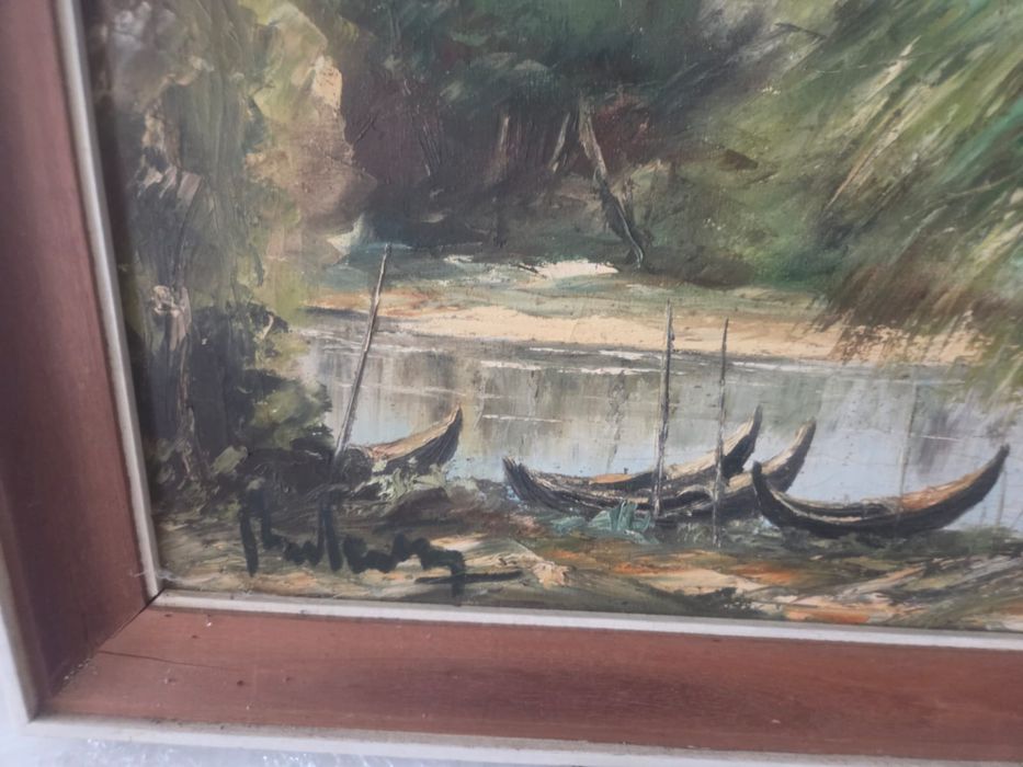 Tela a oleo do pintor Ribatejo Rui Santos