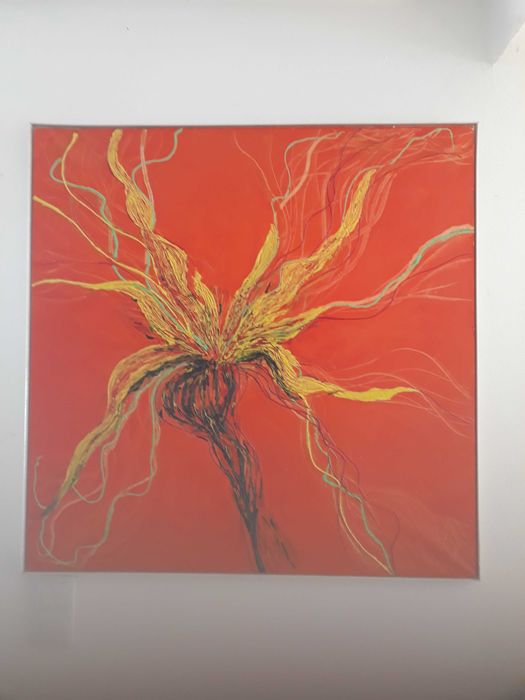 Tableau un mêtre par un mêtre , peinture originale acrylique