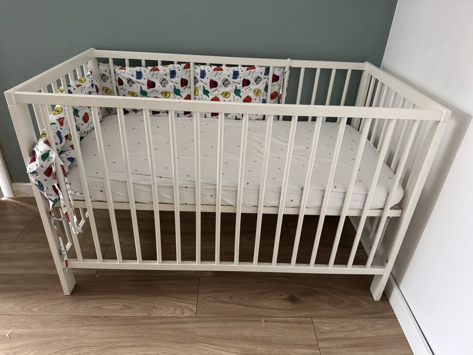 Łóżeczko Gulliver Ikea z materacem