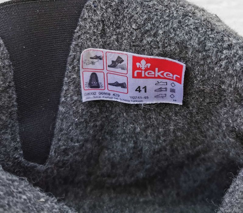 Демисезонные ботинки ботильоны Rieker 41 р. Оригинал