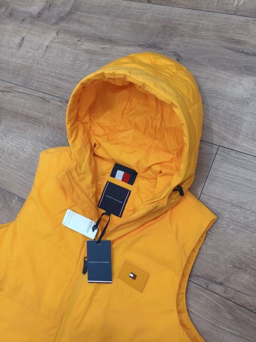 Bezrękawnik Tommy Hilfiger kamizelka męska żółta pomarańczowa r. L