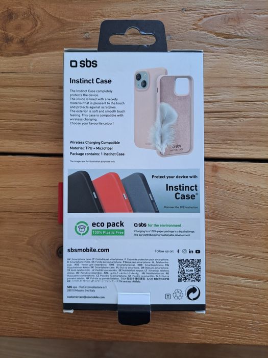 Capa SBS para Iphone 15 - cor rosa suave